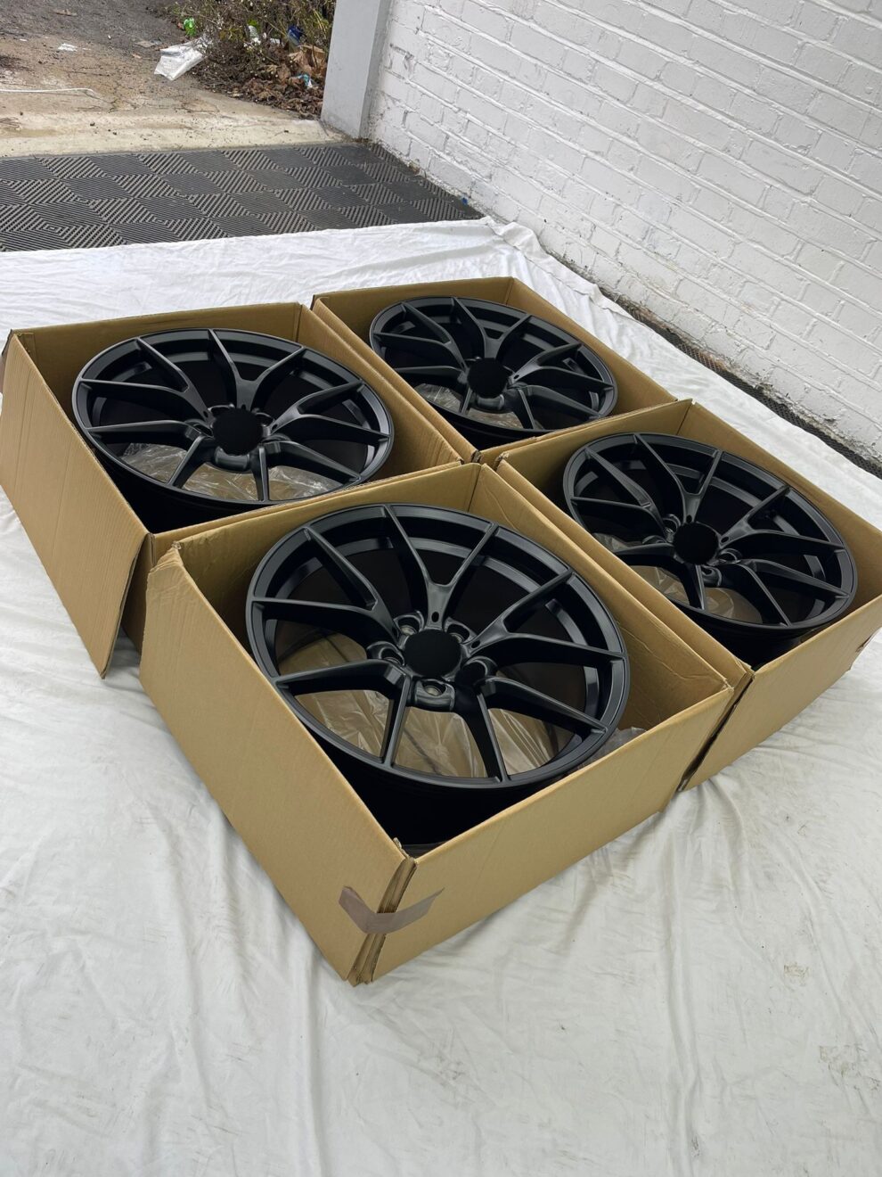 4× 20" 763M Style Alloys - Satin Black - 5×112 - Fits BMW 2/3/4/5 G Series