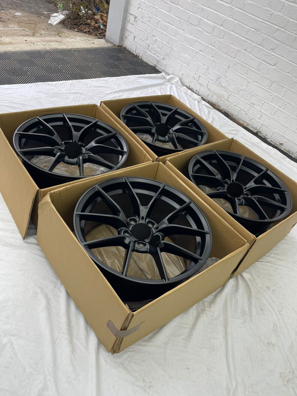 4× 20" 763M Style Alloys - Satin Black - 5×112 - Fits BMW 2/3/4/5 G Series