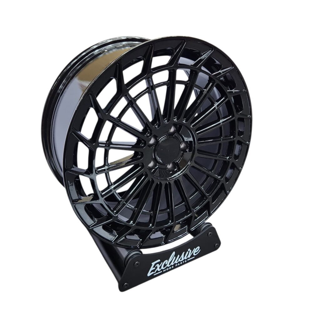 4× 19" Maybach V2 Style Alloys - Gloss Black - 5×112 - Fits Mercedes C/E/S Class