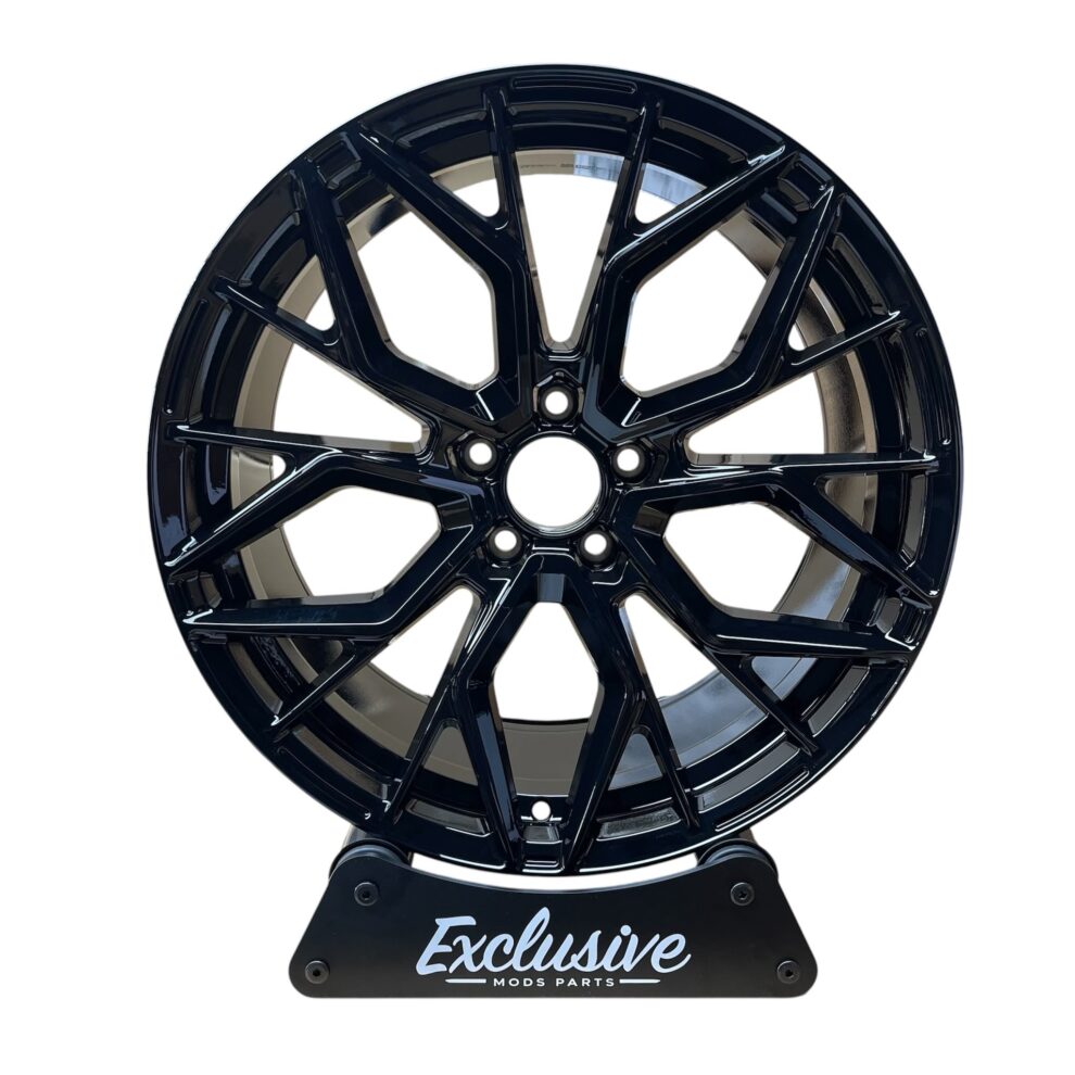 4× 19" RS7 Style Alloys - Gloss Black - 5×112 - Fits Audi A4, A5, A6 & A7