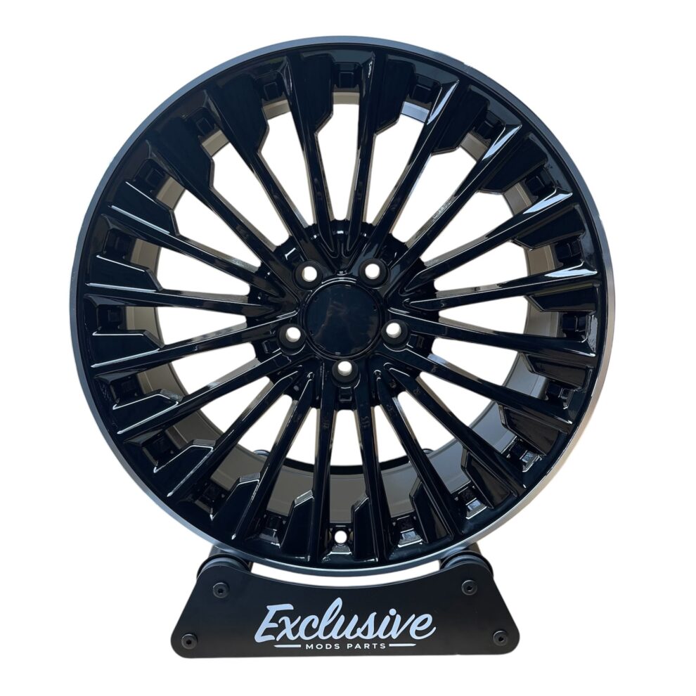 4× 19" Turbine Style Alloys - Gloss Black - 5×112 - Fits BMW 2/3/4/5 G Series, Audi, Mercedes & VW