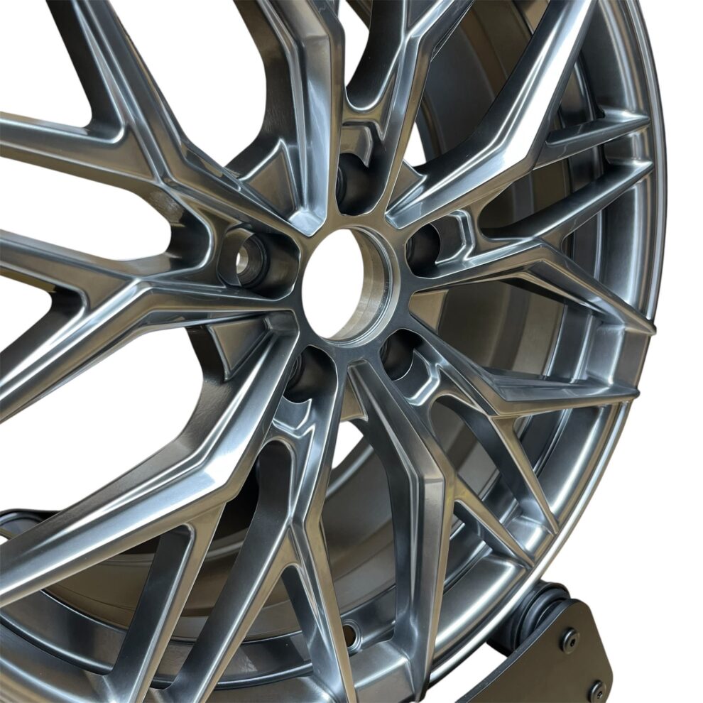 4× 17" 1000M V2 Style Alloys - Hyper Black - 5×100 - Fits Audi, Seat, Skoda & VW