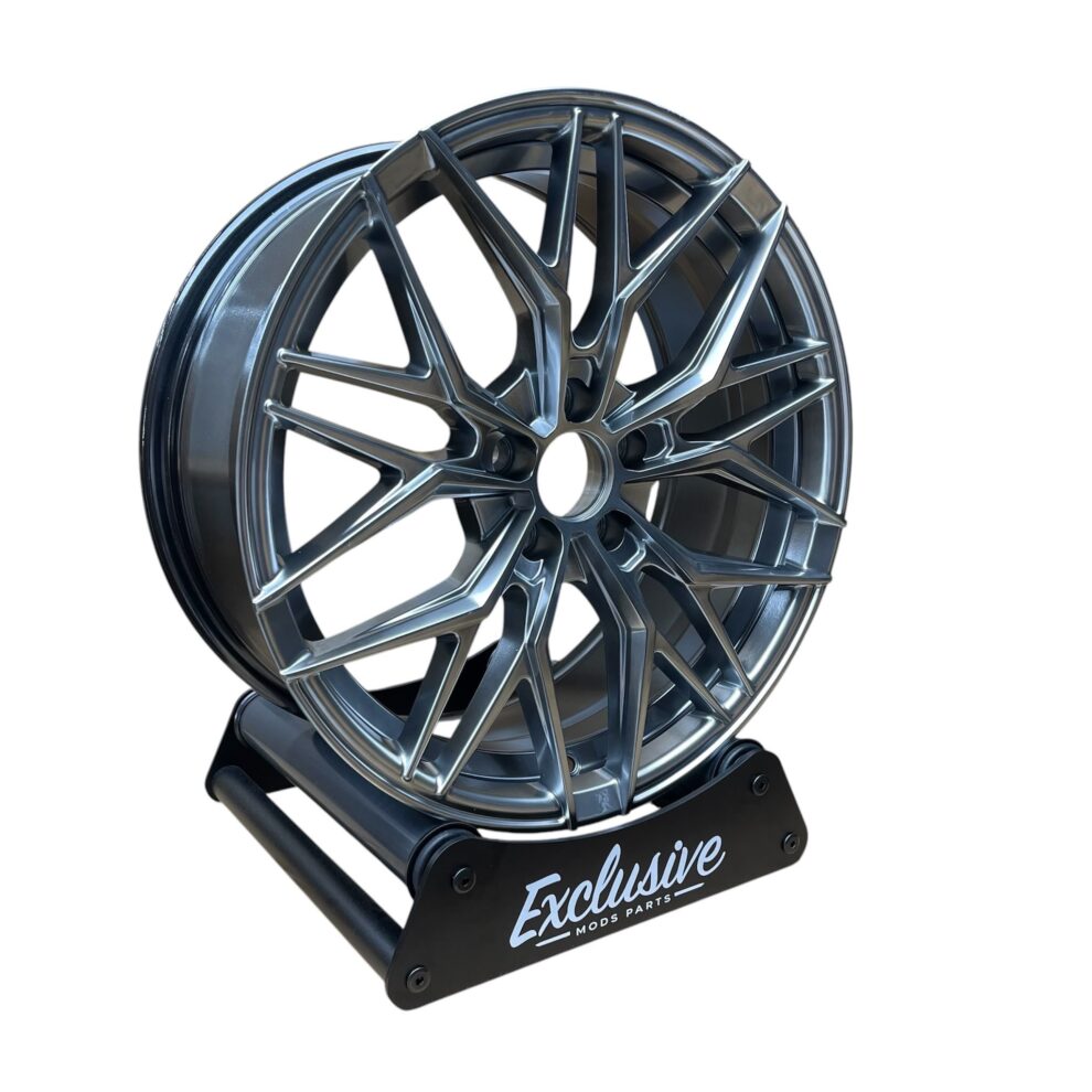 4× 17" 1000M V2 Style Alloys - Hyper Black - 5×100 - Fits Audi, Seat, Skoda & VW