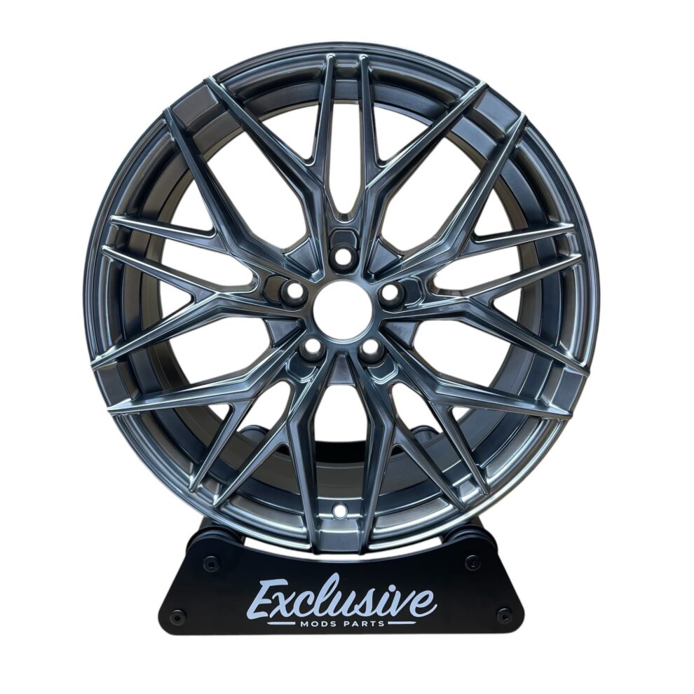 4× 17" 1000M V2 Style Alloys - Hyper Black - 5×100 - Fits Audi, Seat, Skoda & VW