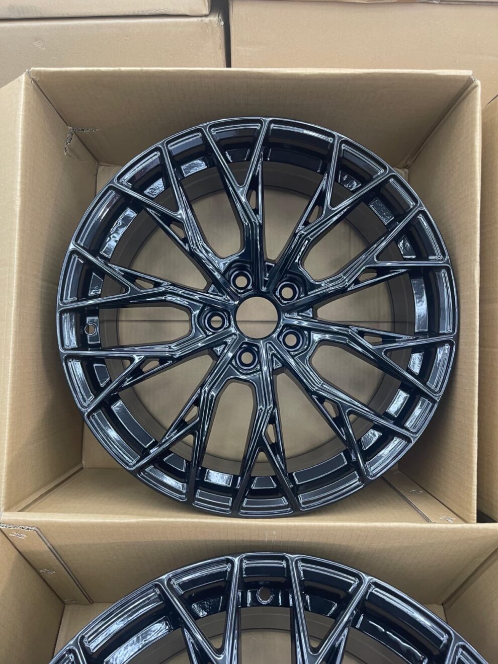 4× 18" CR7 Style Alloys - Gloss Black - 5×112 - Fits BMW 2/3/4/5 G Series, Audi, Mercedes & VW