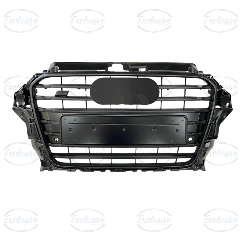 Gloss Black Original Style Mesh Grille - Fits Audi A3/S3 8V (2013-2016)