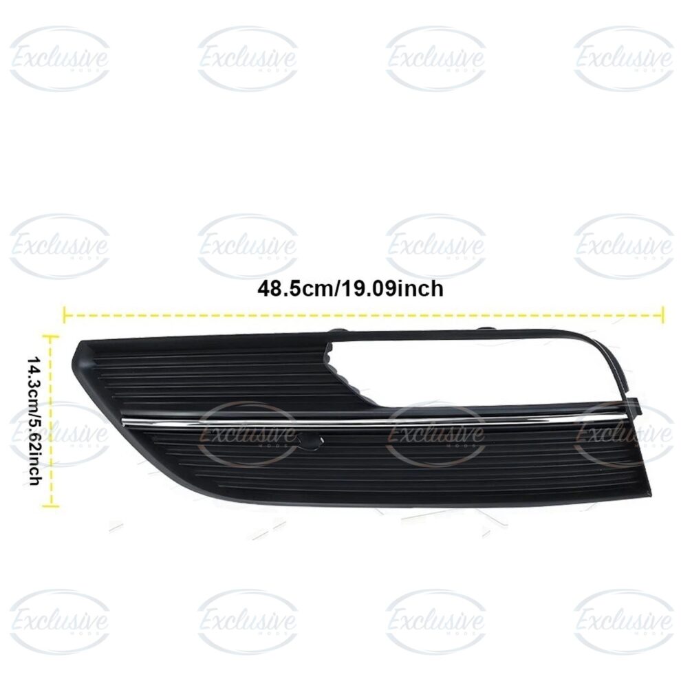 Black Fog Light Covers with Chrome Trim - Fits Audi A3 8V Standard (2013-2016)