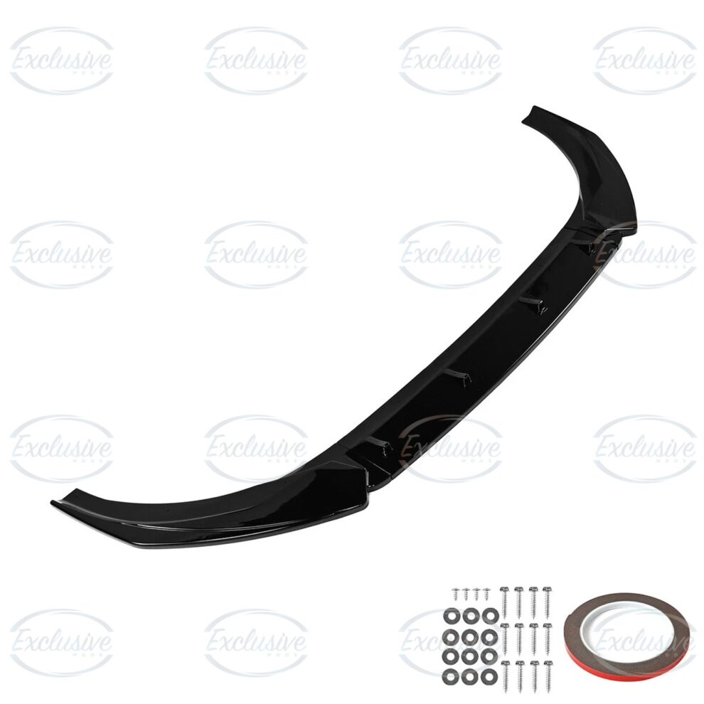 Gloss Black Front Splitter Lip - Fits Audi A3/S3 8V S-Line (2013-2016)