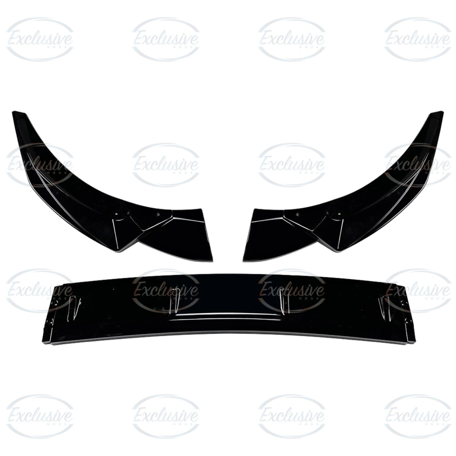 Gloss Black Front Splitter Lip - Fits Audi A4/S4 B9.5 Facelift S-Line (2019-2024)
