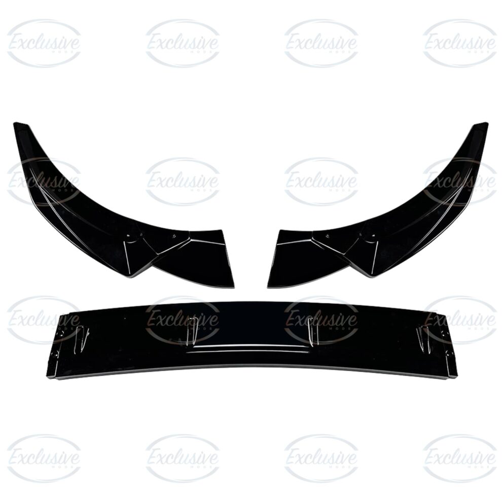Gloss Black Front Splitter Lip - Fits Audi A4/S4 B9.5 Facelift S-Line (2019-2024)