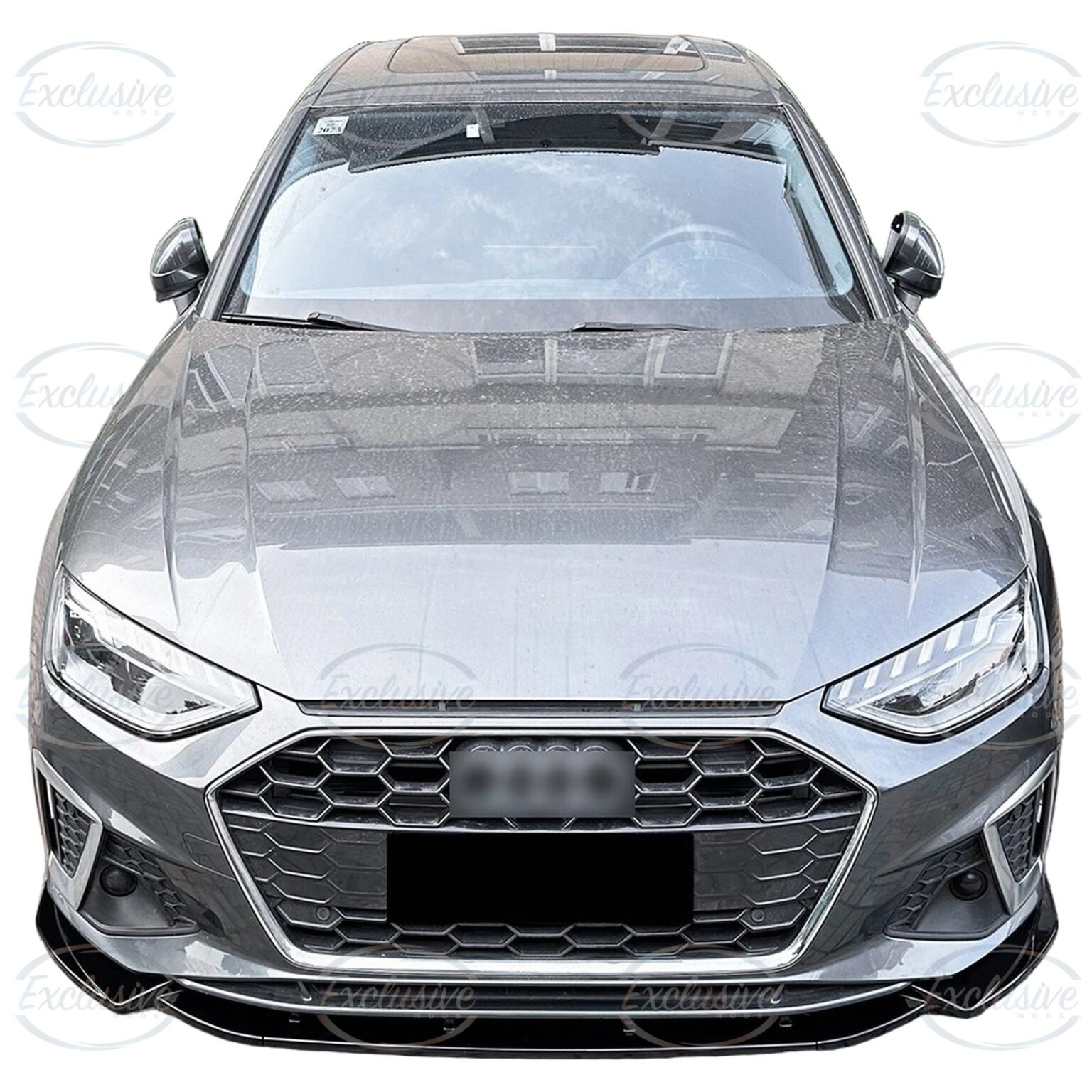 Gloss Black Front Splitter Lip - Fits Audi A4/S4 B9.5 Facelift S-Line (2019-2024)