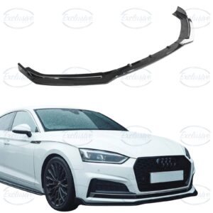 Gloss Black Front Splitter Lip - Fits Audi A5/S5 B9 S-Line (2016-2019)
