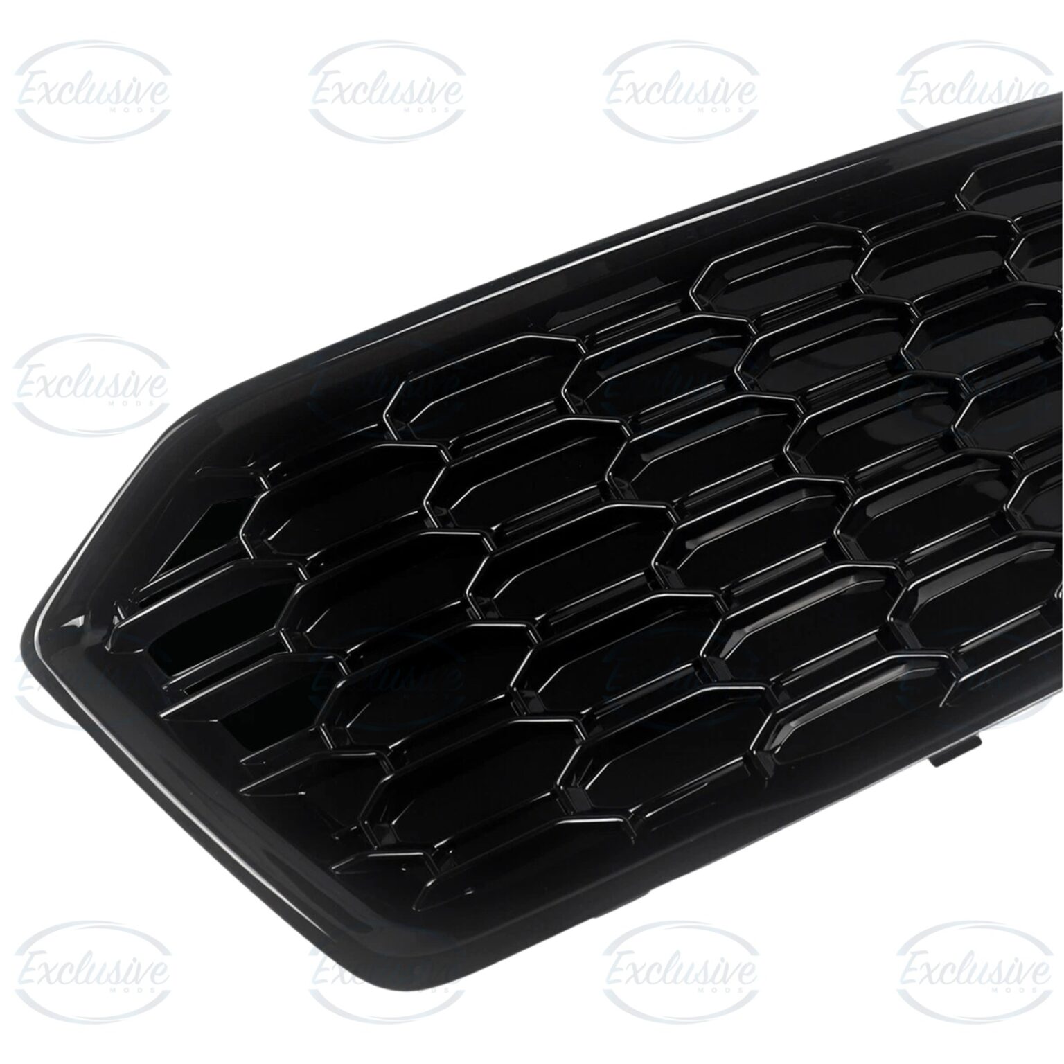 Gloss Black Honeycomb Fog Light Covers - Fits Audi Q5 FY Standard (2018-2020)
