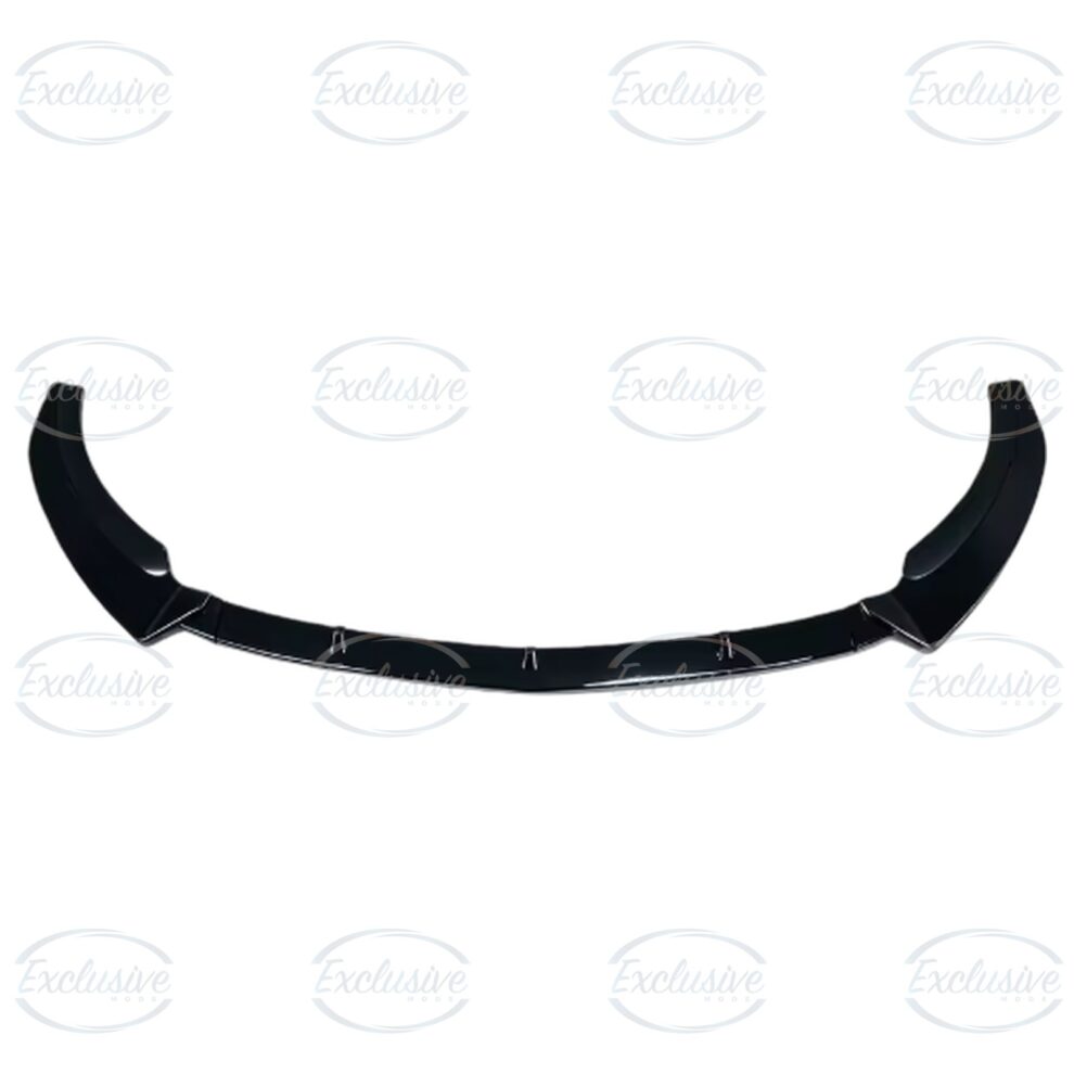Gloss Black Front Splitter Lip - Fits Mercedes A Class W177 AMG Line (2018-2022)