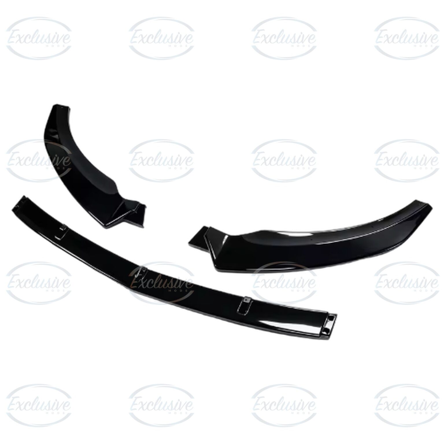 Gloss Black Front Splitter Lip - Fits Mercedes A Class W177 AMG Line (2018-2022)