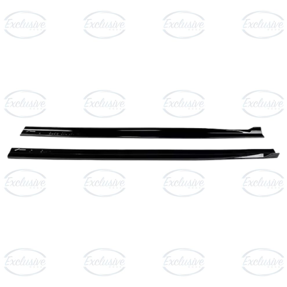 Gloss Black Side Skirt Extensions - Fits Mercedes A Class W177 AMG Line (2018+)