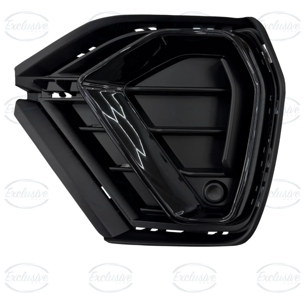 Audi Q3 F3 S-Line gloss black honeycomb fog light covers