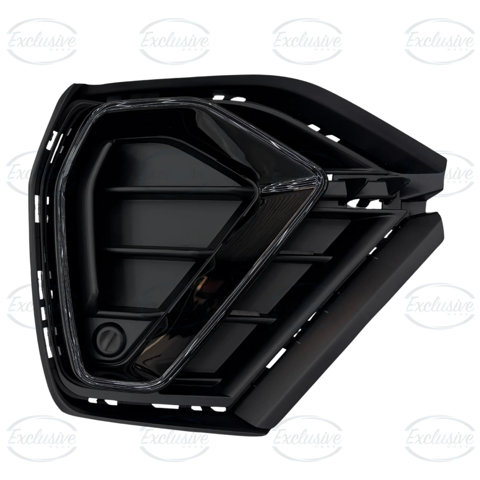 Gloss Black Honeycomb Fog Light Covers - Fits Audi Q3 F3 S-Line (2019-2025)