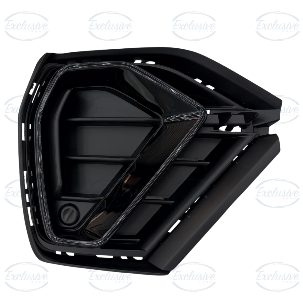 Gloss Black Honeycomb Fog Light Covers - Fits Audi Q3 F3 S-Line (2019-2024)