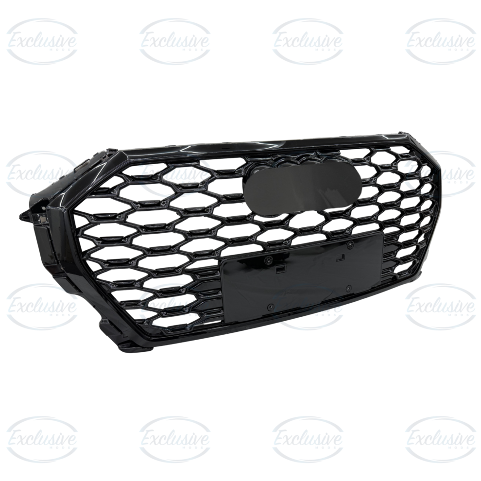 Gloss Black Honeycomb Mesh Grille - Fits Audi Q3 F3 S-Line (2019-2024)