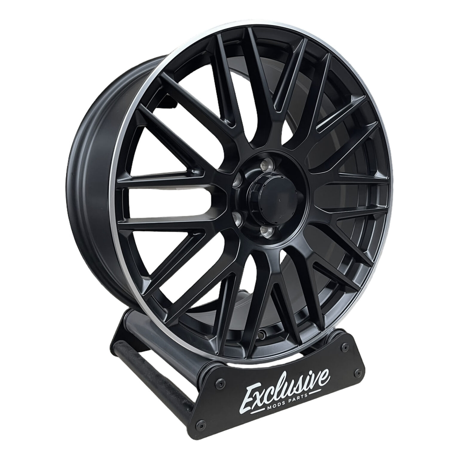 4× 19" C63 AMG 10-Spoke Style Alloys - Matt Black - 5×112 - Fits Mercedes C/E/S Class, CLS & GLC