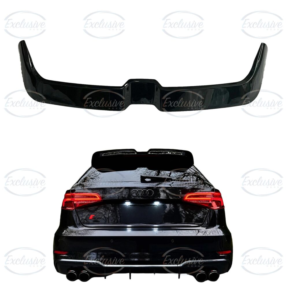 Gloss Black Oettinger Style Roof Spoiler - Fits Audi A3/S3 8V Hatchback/Sportback Pre-Facelift and Facelift (2014-2020)