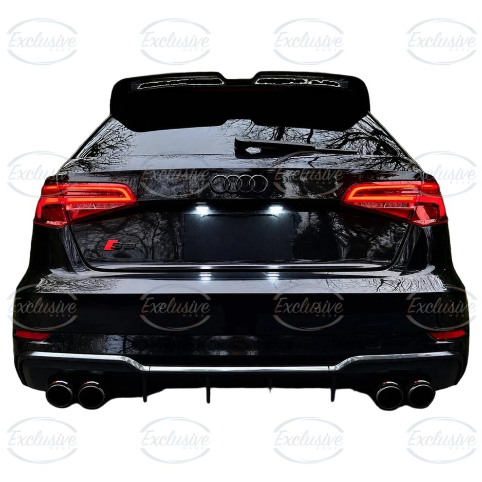 Gloss Black Oettinger Style Roof Spoiler - Fits Audi A3/S3 8V Hatchback/Sportback Pre-Facelift and Facelift (2014-2020)