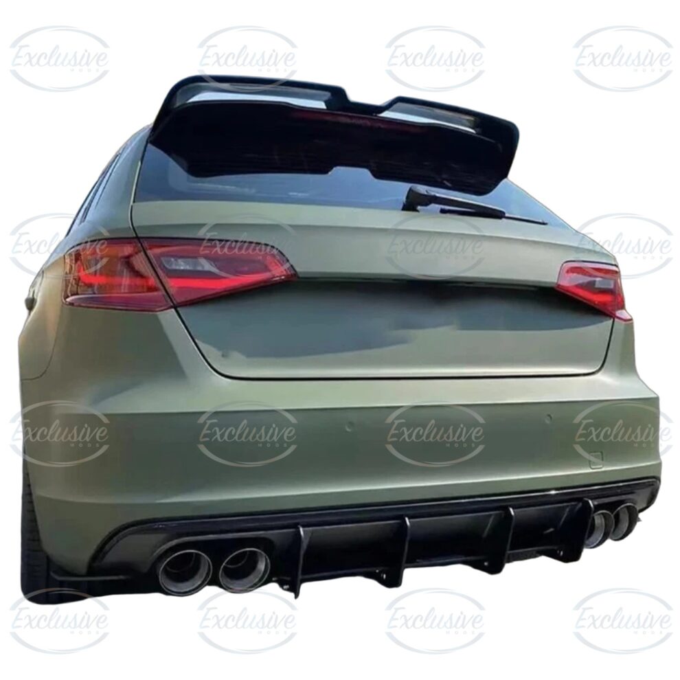 Gloss Black Oettinger Style Roof Spoiler - Fits Audi A3/S3 8V Hatchback/Sportback Pre-Facelift and Facelift (2014-2020)