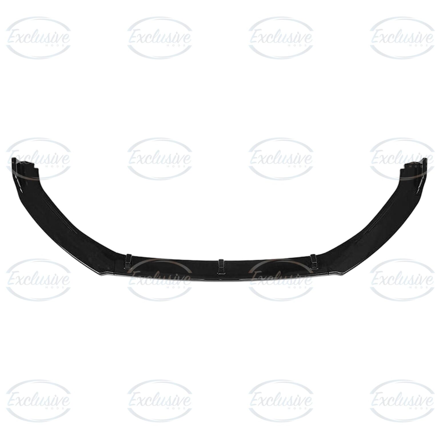 Gloss Black Front Splitter Lip (3-Piece) - Fits Audi A4/S4 B9 S-Line (2016-2018)