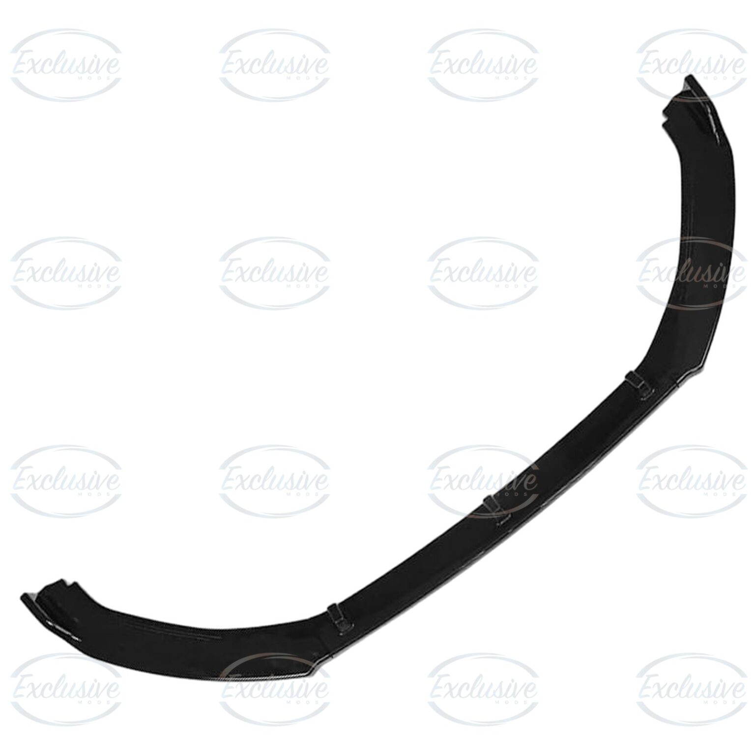 Gloss Black Front Splitter Lip (3-Piece) - Fits Audi A4/S4 B9 S-Line (2016-2018)