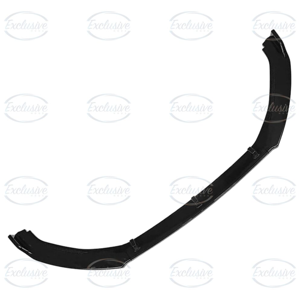 Gloss Black Front Splitter Lip (3-Piece) - Fits Audi A4/S4 B9 S-Line (2016-2018)