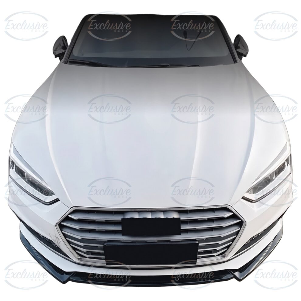 Gloss Black Front Splitter Lip - Fits Audi A5/S5 B9 S-Line (2016-2019)