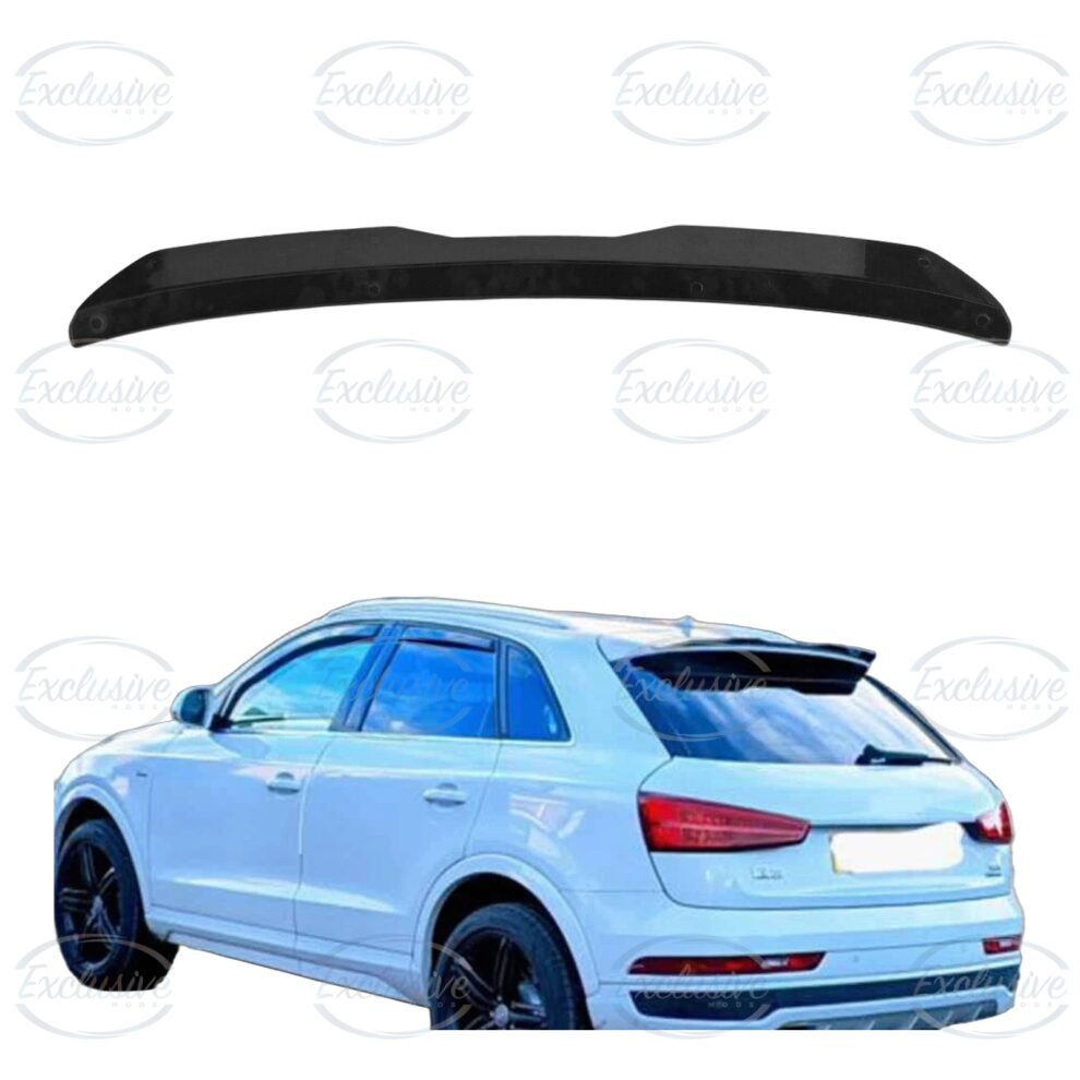 Gloss Black Roof Spoiler - Fits Audi Q3 8U Pre-Facelift and Facelift (2012-2018)