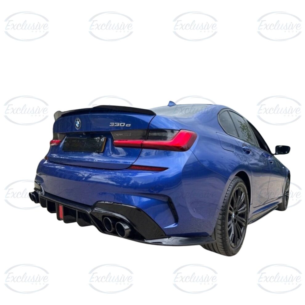 Gloss Black F1 Style Diffuser - Fits BMW 3 Series G20 M Sport (2018-2022)