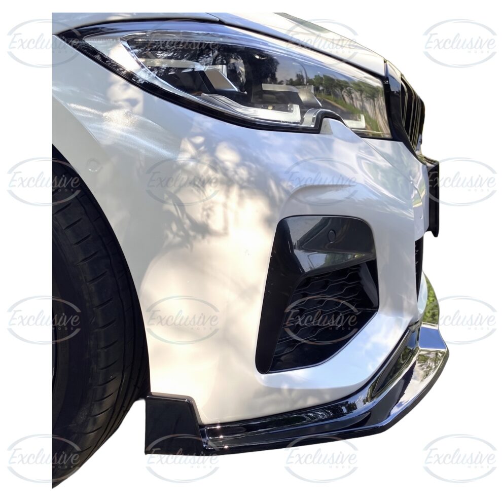 Gloss Black Front Splitter Lip - Fits BMW 3 Series G20 M Sport (2019-2022)
