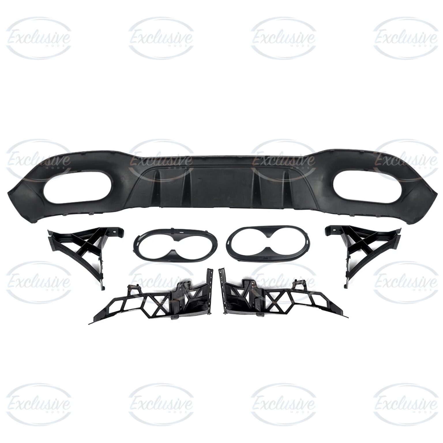 Gloss Black A45 AMG Style Diffuser - Fits Mercedes A Class W177 AMG Line (2018+)