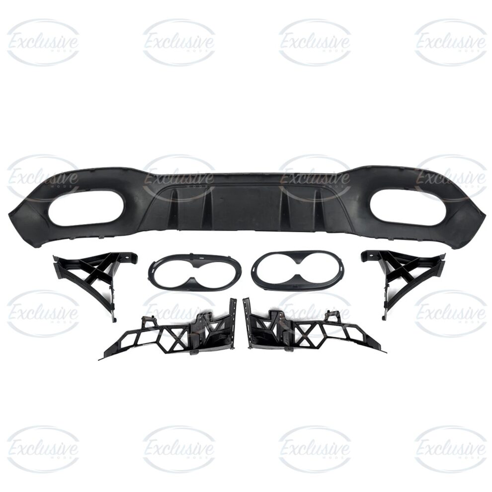 Gloss Black A45 AMG Style Diffuser - Fits Mercedes A Class W177 AMG Line (2018+)