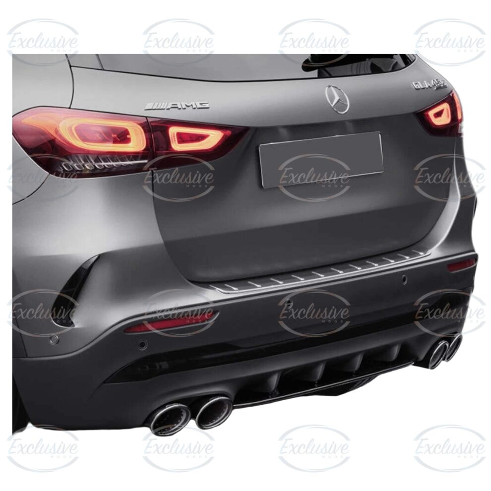 Gloss Black GLA45 AMG Style Diffuser - Fits Mercedes GLA H247 AMG Line (2020+)