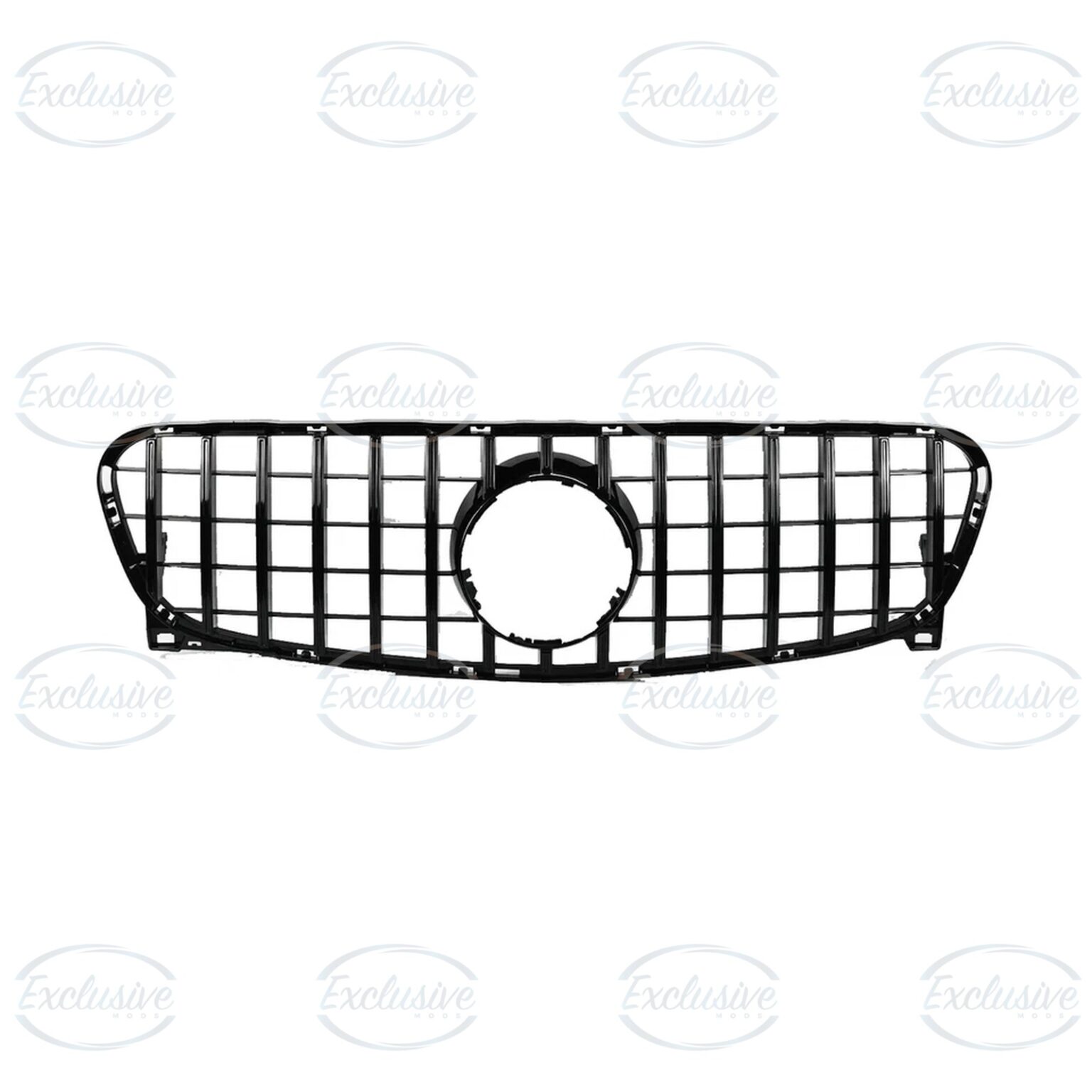 Gloss Black Panamericana Style Grille - Fits Mercedes GLA X156 (2013-2015)