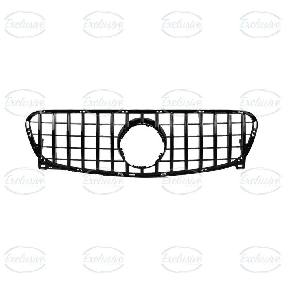 Gloss Black Panamericana Style Grille - Fits Mercedes GLA X156 (2013-2015)