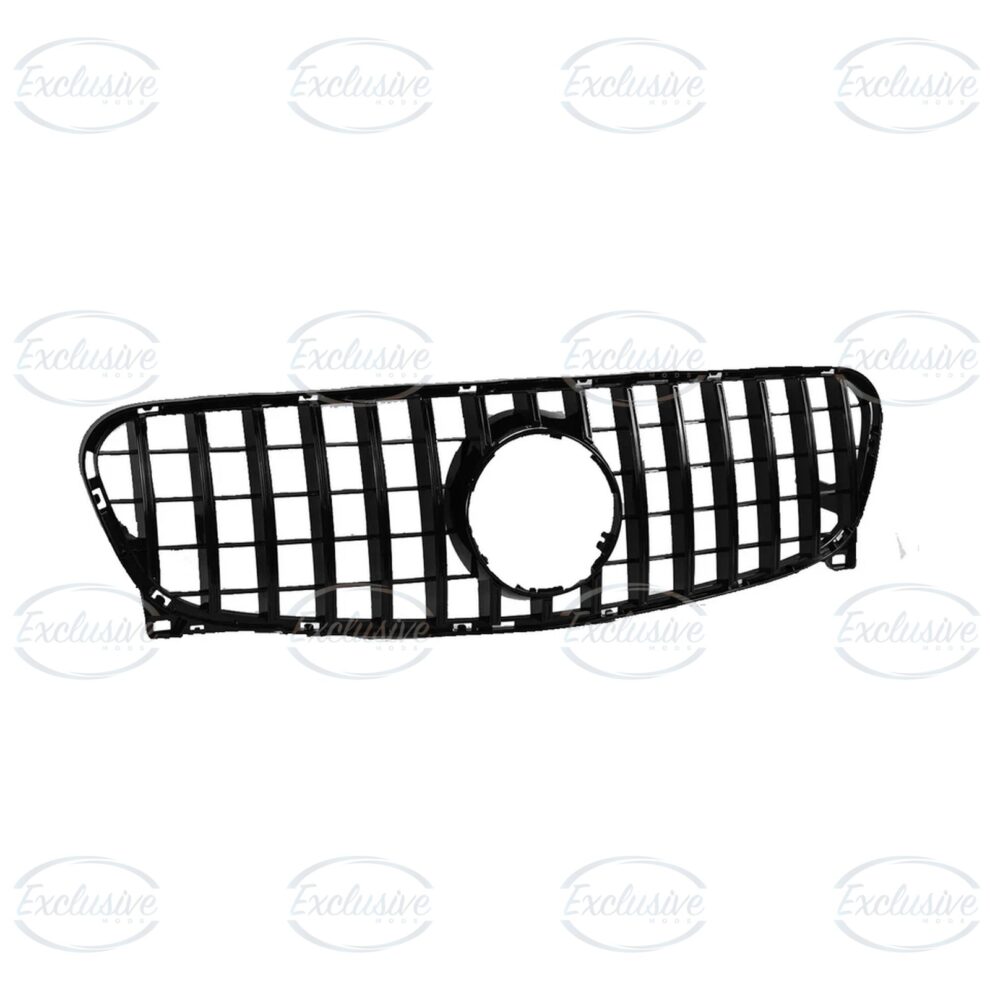Gloss Black Panamericana Style Grille - Fits Mercedes GLA X156 (2013-2015)