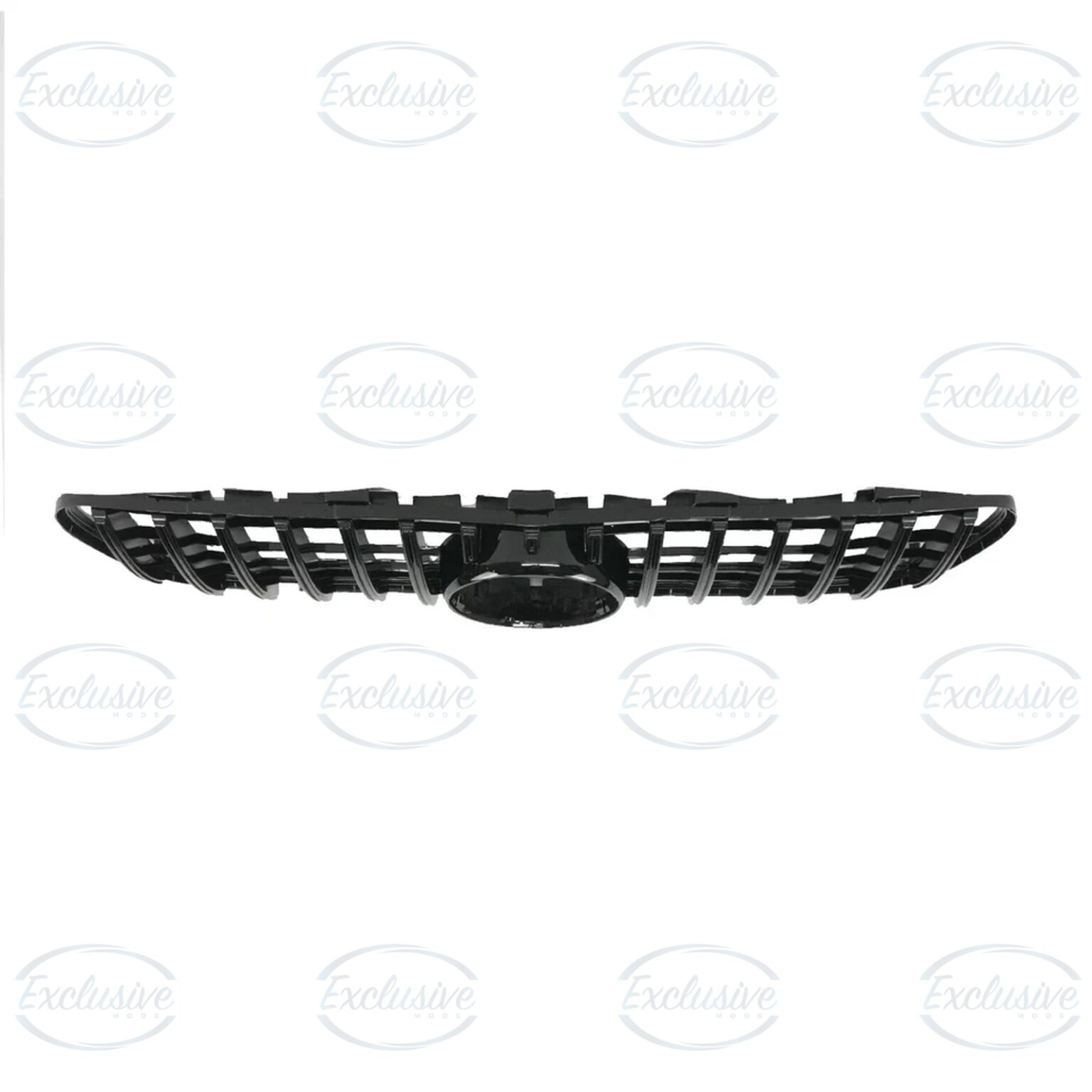 Gloss Black Panamericana Style Grille - Fits Mercedes GLA X156 Facelift (2017-2019)