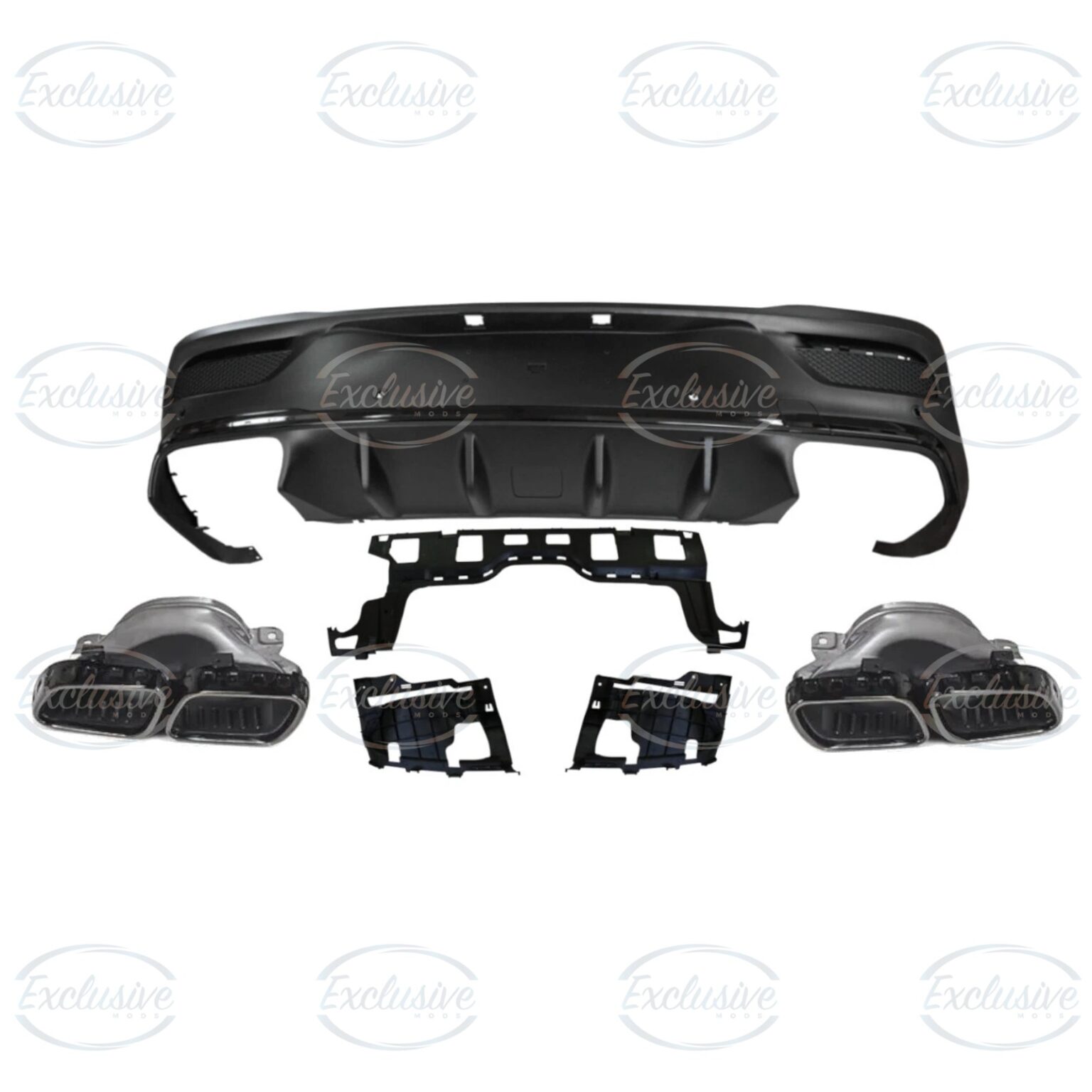 Gloss Black GLE63 AMG Style Diffuser - Fits Mercedes GLE C167 AMG Line (2020+)