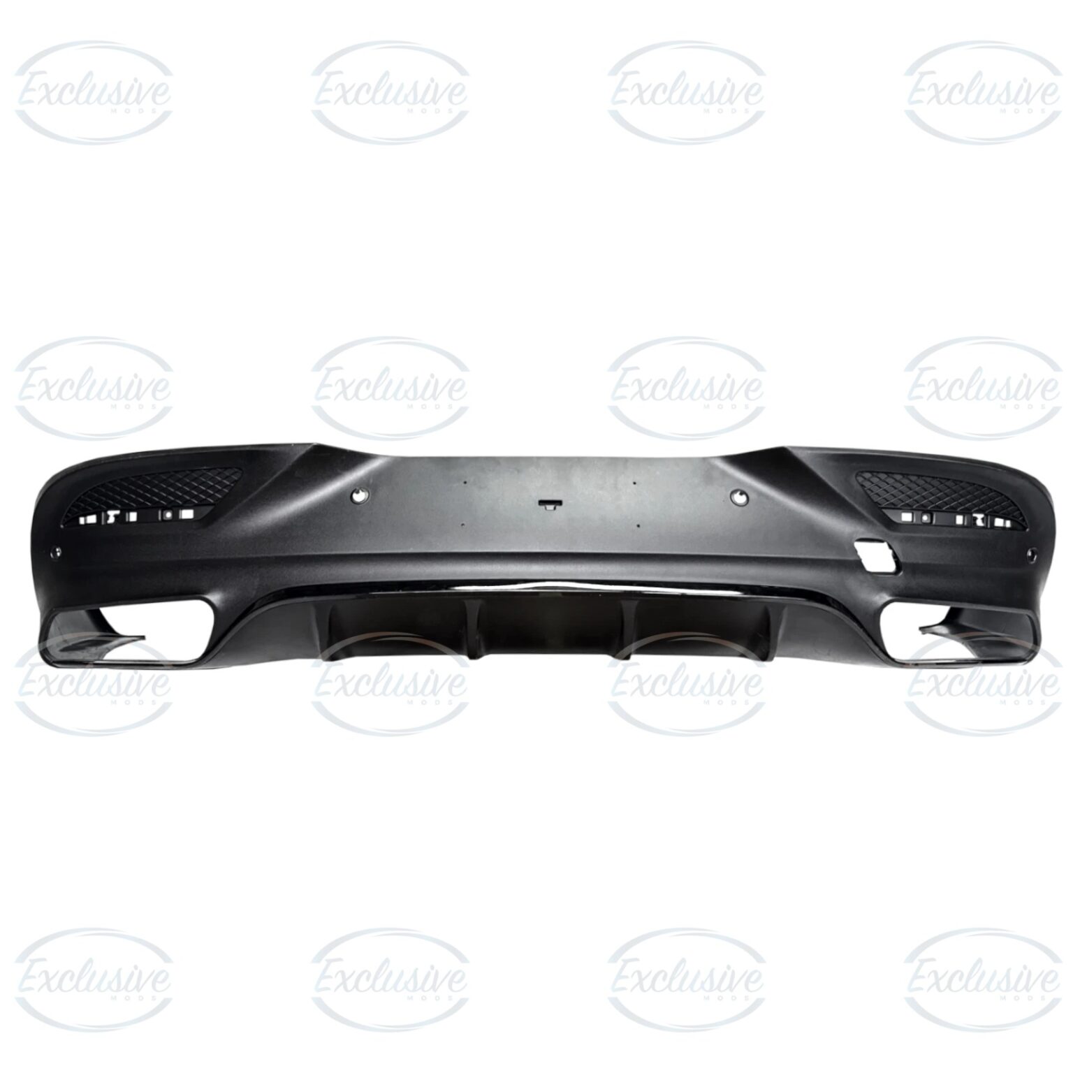 Matte Black GLE63 AMG Style Diffuser - Fits Mercedes GLE C292 AMG Line (2015-2019)