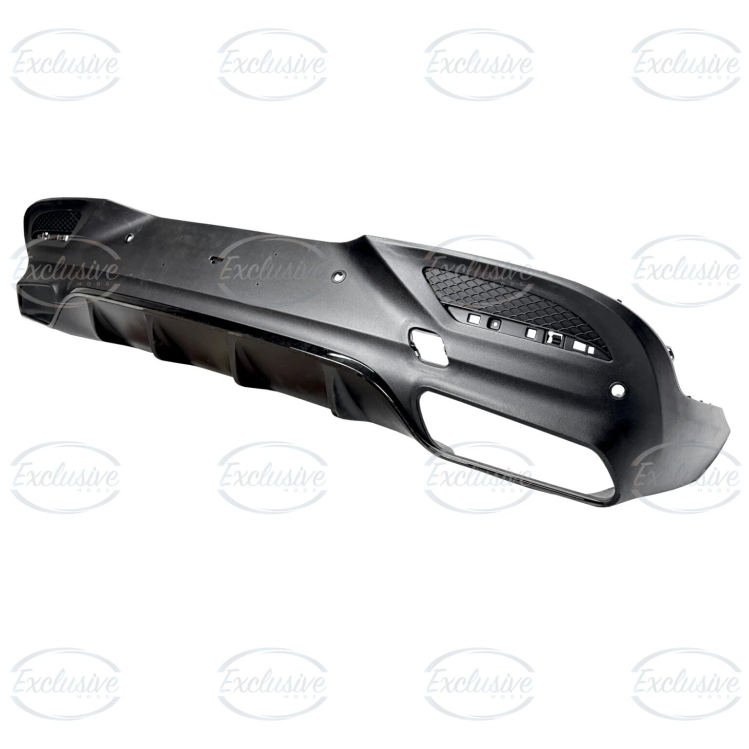Matte Black GLE63 AMG Style Diffuser - Fits Mercedes GLE C292 AMG Line (2015-2019)