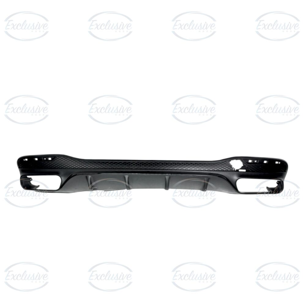 Gloss Black GLE63 AMG Style Diffuser - Fits Mercedes GLE W166 AMG Line (2015-2019)