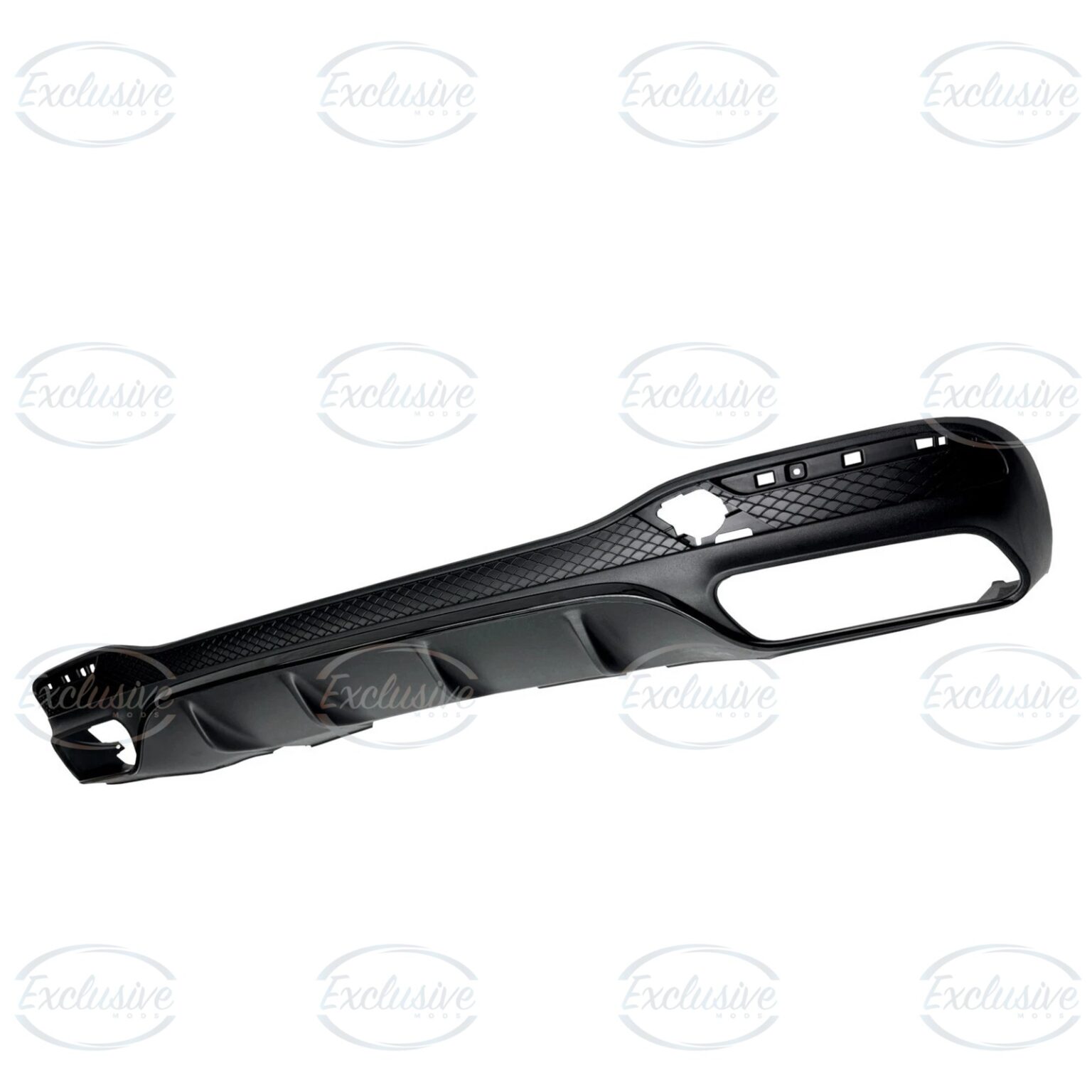 Gloss Black GLE63 AMG Style Diffuser - Fits Mercedes GLE W166 AMG Line (2015-2019)