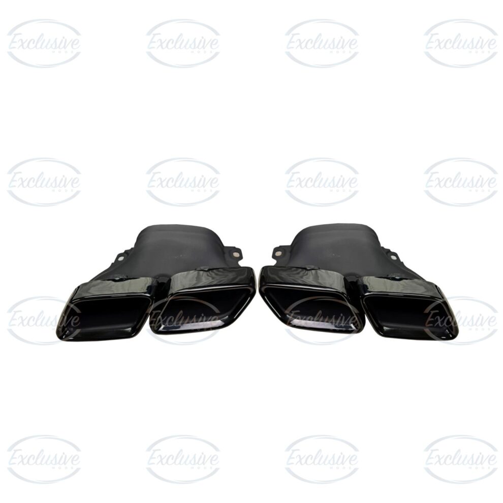 Gloss Black GLE63 AMG Style Diffuser - Fits Mercedes GLE W166 AMG Line (2015-2019)