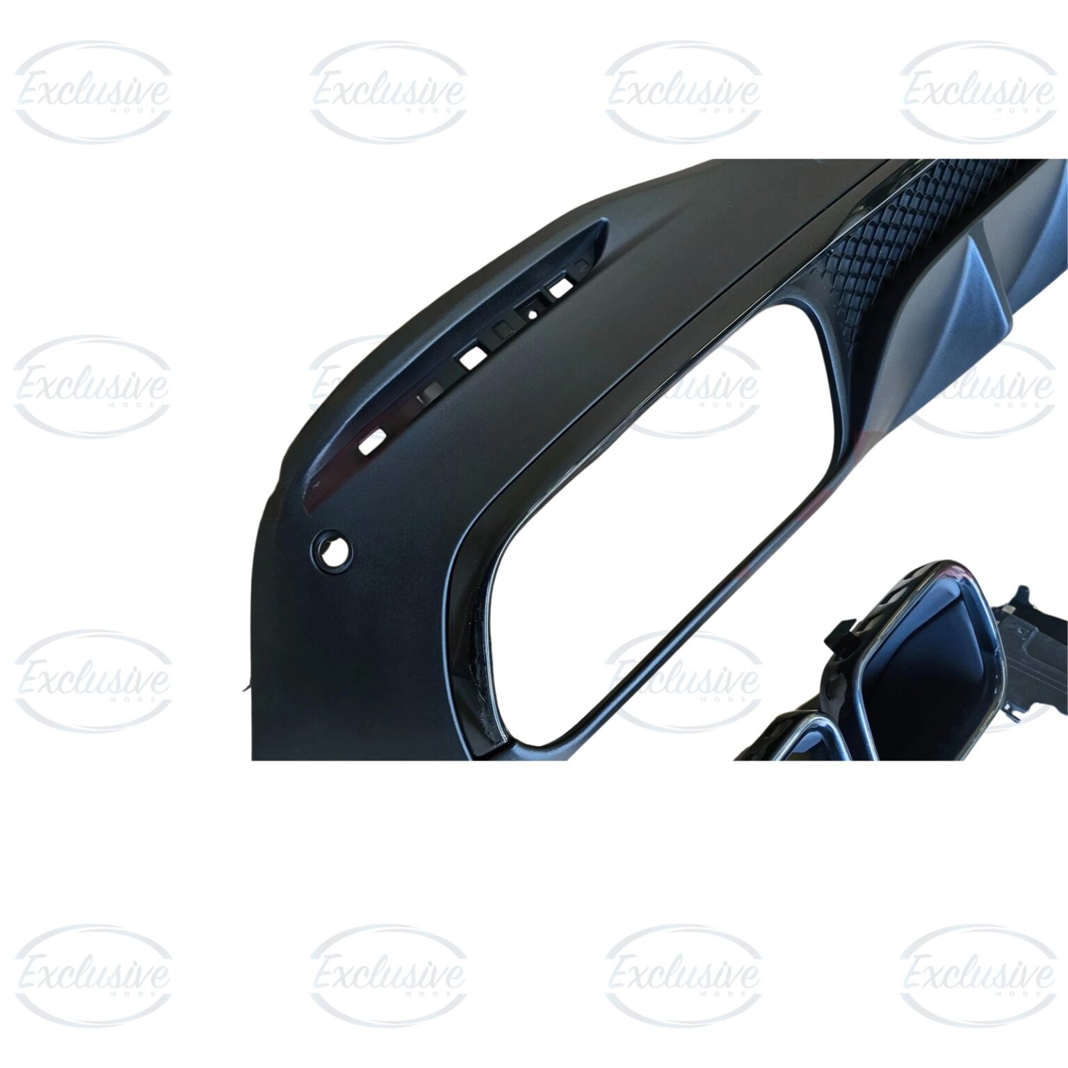 Matte Black GLE63 AMG Style Diffuser - Fits Mercedes GLE W167 AMG Line (2019+)