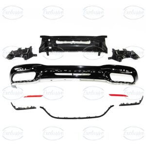 Matte Black S63 AMG Style Diffuser - Fits Mercedes S Class W222 Facelift AMG Line (2017-2020)
